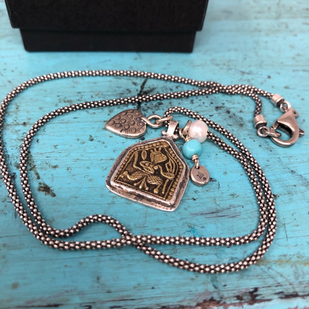 Silpada Sterling Multi Charm Necklace N1679